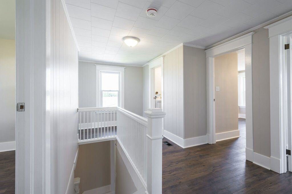 Bright finished interior living space